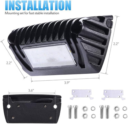 MICTUNING RV Porch Light 12V - Waterproof Exterior Utility Lighting for RVs, Trailers, Campers (2-Pack)