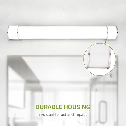 ASD LED 48" Vanity Flush Mount Light Fixture, Linear Bathroom Lighting Bar | 3CCT, Dimmable, Energy Star, ETL Listed | 35W 3200LM 3000-5000K 120V | Long Bath Wall Sconce Over Mirror | Nickel, 2 Pack