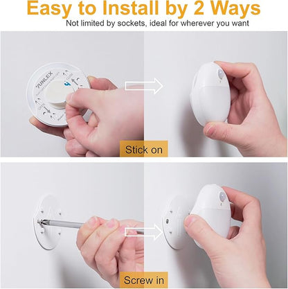 YUNLEX 4 Pack Battery Night Light, Toilet Lights, 2.6" Small Motion Senor Light, Stick on Lights, 3 Light Modes, Dimmable LED Nightlight for Closet, Stairs, Garage, Cabinet, Toliet, Daylight White