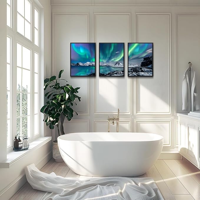 MHARTK66 Abstract Wall Art, 12x16in Set of 3 Piece Framed Draw, Modern Home Decor for Living Room, Bedroom
