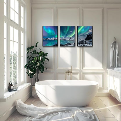 MHARTK66 Abstract Wall Art, 12x16in Set of 3 Piece Framed Draw, Modern Home Decor for Living Room, Bedroom