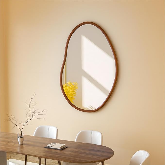 Irregular Wall Mirror Decorative Asymmetrical Mirror Abstract 32x22 inch