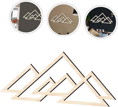 Cabilock Wooden Mountain Wall Art Decor Creative Wooden Wall Panel for Home Office and Living Room Unique Housewarming Abstract Nature-inspired Decoration