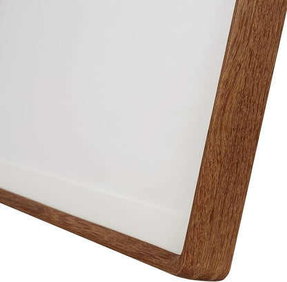 FLECHAZO Solid Walnut 14x17 Picture Frame, Natural Wood 14x17 Frame with Mat for 11x14 Photos, Gallery Wall Poster Frame for Wall Mounting Display