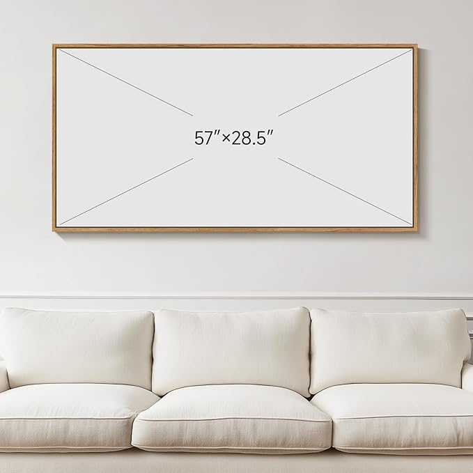 Large Framed 3D Neutral Abstract Wall Art for Living Room, Horizontal Modern Textured Paintings Artwork for Walls, Beige Geometric Pictures Wall Decor for Bedroom Dining Room Home Office, 60x30 In
