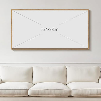Large Framed 3D Neutral Abstract Wall Art for Living Room, Horizontal Modern Textured Paintings Artwork for Walls, Beige Geometric Pictures Wall Decor for Bedroom Dining Room Home Office, 60x30 In