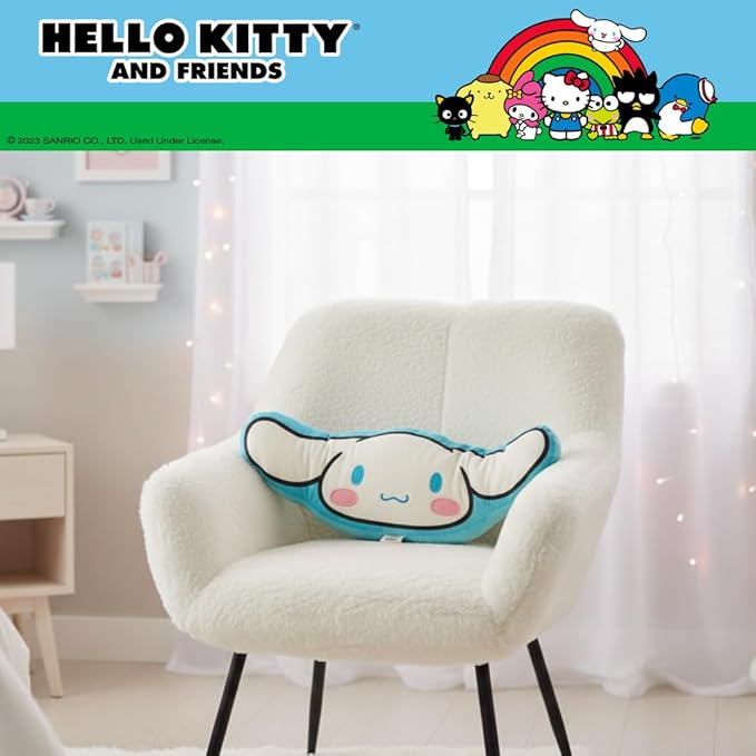 Hello Kitty & Friends Cinnamoroll Bedding Super Soft Plush Decorative Pillow, One Size, (100% Officially Licensed Product) By Franco