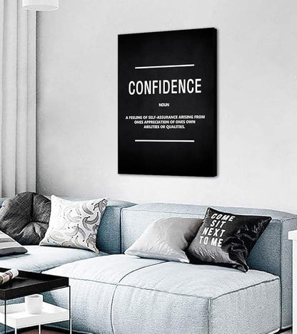 Yatsen Bridge Motivational Canvas Wall Art - Inspirational Confidence Quote Print for Home & Office Decor, Framed & Ready to Hang (24" x 36")
