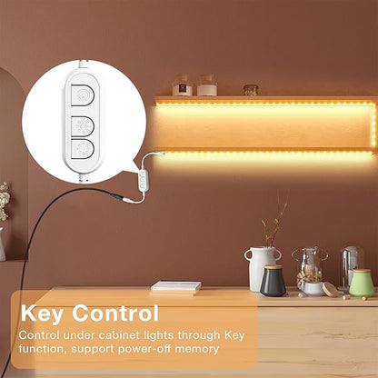DAYBETTER Under Cabinet Lighting kit,8 PCS Under Cabinet Lights,Dimmable LED Strip Lights for APP Control,LED Lights for Kitchen Cabinet,Counter Shelf 2700K-6500K Warm to Daylight White,Timing,13.2ft