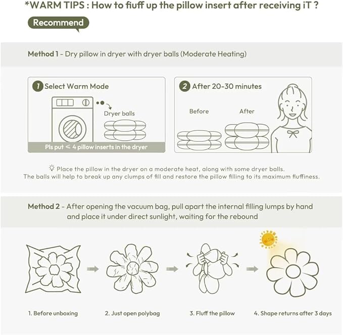 Sioloc Daisy Flower Pillow - Yellow Playful Decorative Throw Pillow for Bed, Cute Flower Shaped Floor Cushion for Chair, Couch & Room Decor (15.7 Inch)