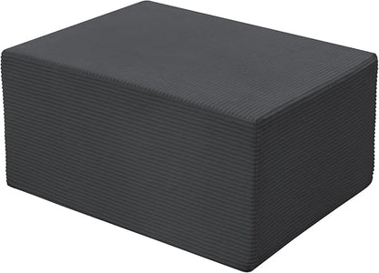 Ottoman for Cloud Sectional Boneless Couches Living Room, Modular Ottoman for Deep Seat Oversized Couch, Memory Foam Compressed Spineless Foot Rest for Bedroom Apartment Grey