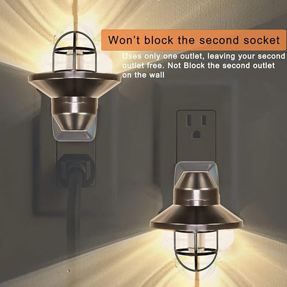 ETLNight Light, ETL Night Lights Plug Into Wall with Dusk to Dawn, Night Light Plug in Rustic Farmhouse Night Light 2700K,for Kitchen, Hallway, Bedroom