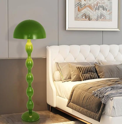 Mushroom Floor Lamp,59in Modern Cream Style Led Floor Light,Green Minimalist Floor Lamps for Living Room,Bedroom,Office,Dining Room,Children's Room(Bulb not Included)