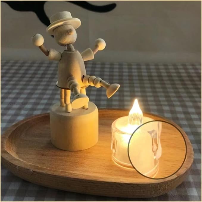 SupBri 48 Pack Flameless Tea Lights - Battery Operated Crystal LED Tealight & Votive Electric Fake Candles for Valentines & Christmas