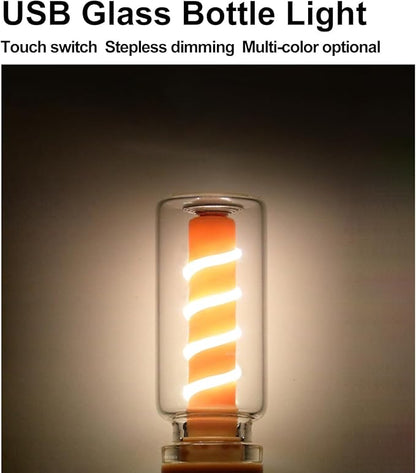Touch Control Retro USB Night Light, Touch Adjustment Lights,Plug in USB Auto Night Light, Mini LED Bulb for Car, Camping, Gift, Party, Holiday Decoration, Bedroom, Desktop (Purple, 903)