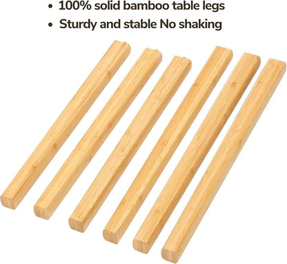 BAMEOS Bamboo Nesting Triangle End Table,Set of 2 Side Table Modern Minimalist Coffee Table for Living Room (Walunt)
