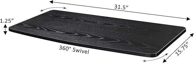 Designs2Go XL Single Tier Swivel Riser for TVs up to 37 Inches