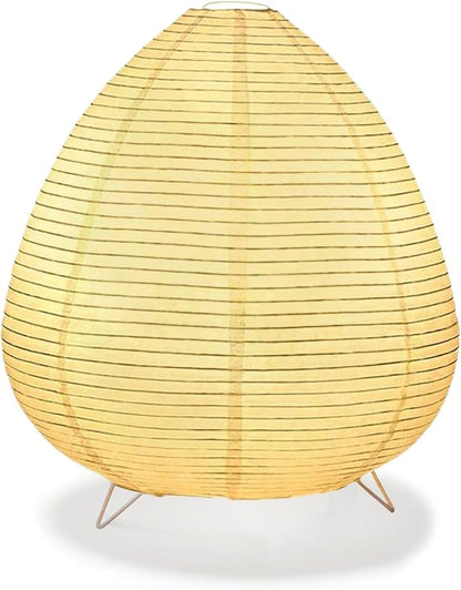 YY YEARCHY Rice Paper Lamp Table Lamp Japanese Lantern Lamps for Bedroom Livingroom (Peach)