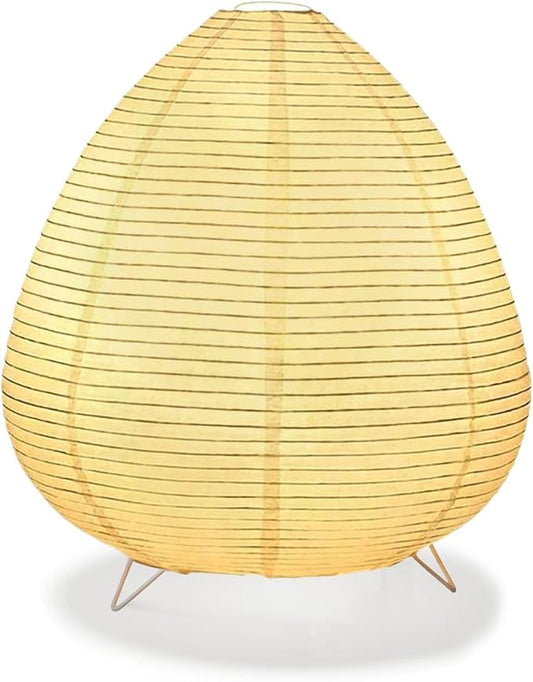 YY YEARCHY Rice Paper Lamp Table Lamp Japanese Lantern Lamps for Bedroom Livingroom (Peach)
