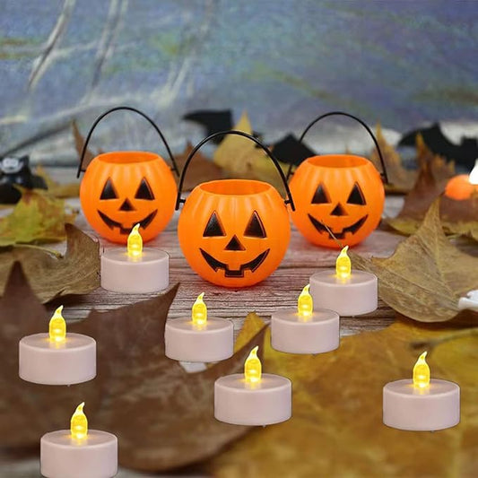 Nancia LED Tea Lights Candles- 24PACK Flameless Candles Realistic and Bright Flickering Long Lasting 200Hours for Holiday Celebration,Home Decoration Warm Yellow