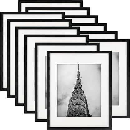 11x14 Picture Frames Black Set of 12 for Wall Gallery Collage Photo Frames or Tabletop Display