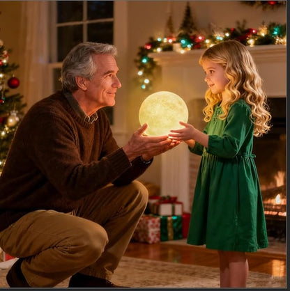 CPLA Moon Lamp Upgrade 128 Colors, Birthday Gifts for Kids Girls Boys Teens, Remote & Touch Control, Diameter 6 INCH