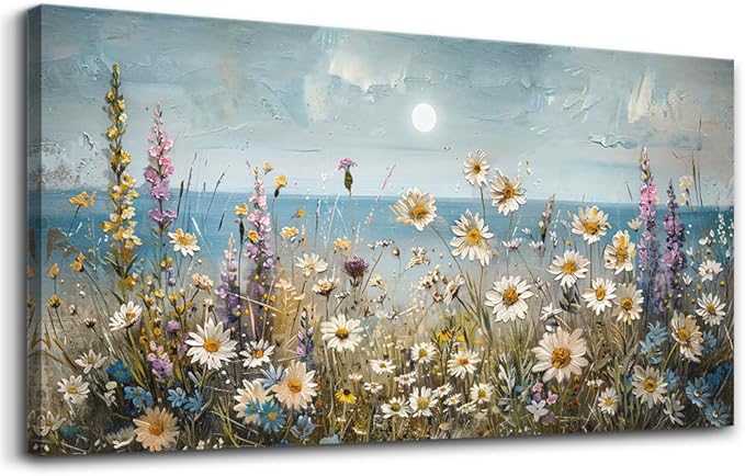 KELIYUAN Wall Art For Living Room Farmhouse Wall Decor For Bedroom Office Decorations Abstract Paintings Flowers Landscape Wall Pictures Canvas Artwork Modern Room Home Decor Posters 20x40In