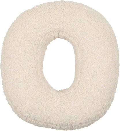 Letter Pillow English Letter Plush Pillow Cozy Lambswool Initial Throw Pillow Alphabets Letter Decorative Cushion Comforting Huggable Stuffed Cushion for Bedroom Sofa（15.7 * 13.8 * 3.9 in）