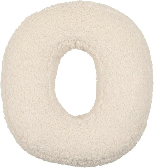 Letter Pillow English Letter Plush Pillow Cozy Lambswool Initial Throw Pillow Alphabets Letter Decorative Cushion Comforting Huggable Stuffed Cushion for Bedroom Sofa（15.7 * 13.8 * 3.9 in）