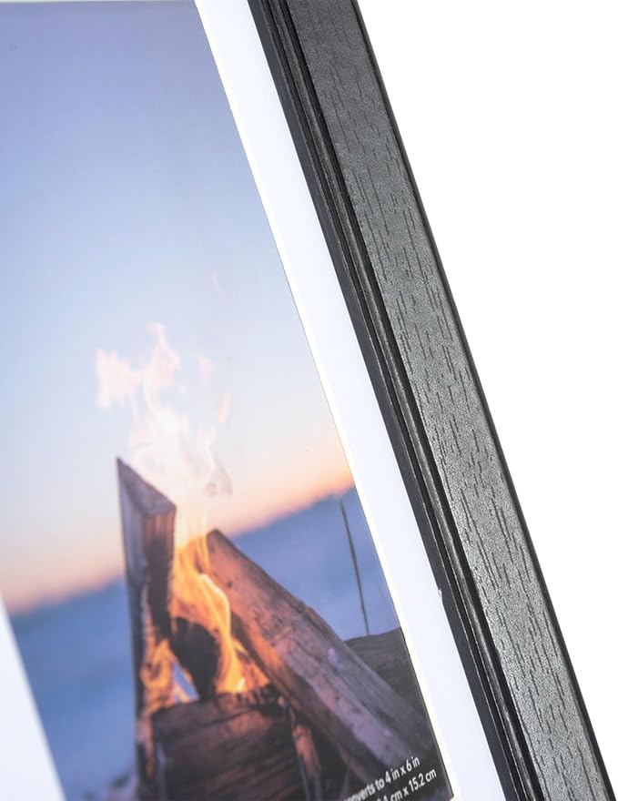 11x14 Picture Frame Black 2 Pack, Display 11x14 without Mat or 8x10 with Mat, Wall Gallery Photo Frames