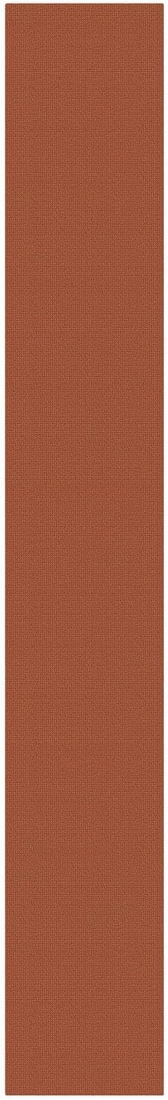 KOZYFLY Orange 3x20 Runners Rugs for Hallway, Extra Long Washable Runner Rug, Woven Non Slip Kitchen Runner, Cotton Entryway Rug, Floor Carpet for Entry, Aisle, Hall, Burnt Orange/Tan