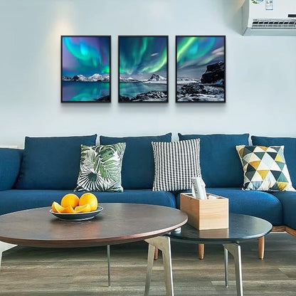 MHARTK66 Abstract Wall Art, 12x16in Set of 3 Piece Framed Draw, Modern Home Decor for Living Room, Bedroom