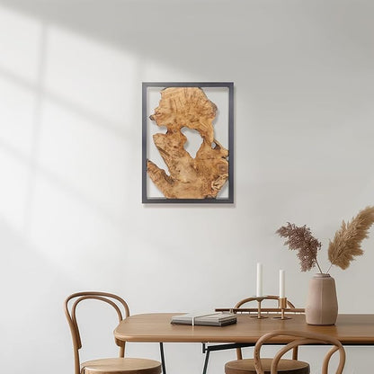 NAHARO 16''*12''Modern Wood Wall Decor- Natural wood Handcrafted Rustic Charm for Your Home - Perfect for Living Room, Bedroom,Kitchen,or Office
