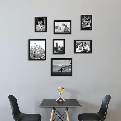 8x12 Picture Frames Black Set of 12 for Wall Gallery Collage Photo Frames or Tabletop Display