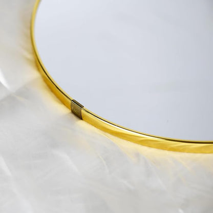Funerom Gold Bathroom Mirror Round Wall Mirror 12.6 Inches Circle Mirror