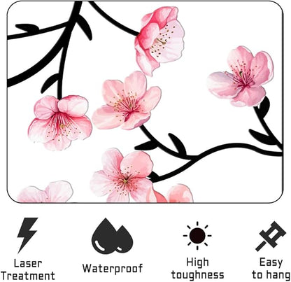 XORT 3 Pieces Metal Flowers Wall Decor, Minimalist Floral Wall Arts Hanging Decor for Living Room Bathroom Bedroom Dining Room Kitchen Indoor Outdoor