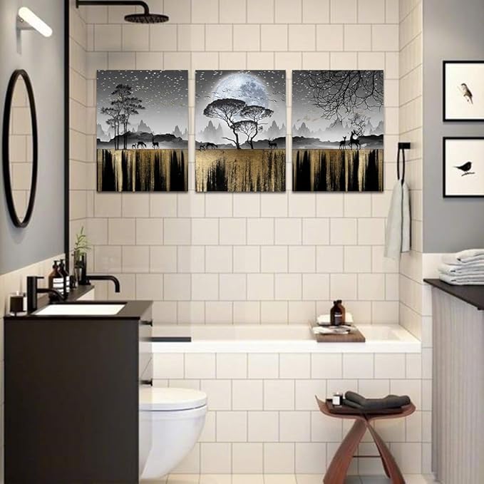Black And White Wall Art - Family Wall Decor For Living Room, Bedroom, Office, Kitchen - Tree Canvas Art Print - Home Decor Inspiration