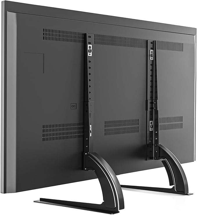 5Rcom TV Stand Mount, Universal TV Stand Tabletop for 22 to 65 inch Plasma LCD LED Flat Screen TVs, Strong TV Legs Holds up to 88lbs, Height Adjustable TV Base, Max VESA 800 x 500mm