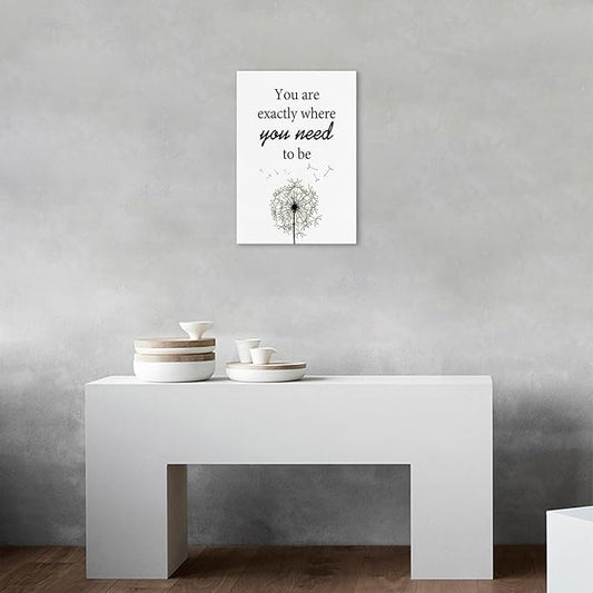 Motivational Wall Art Decor, Inspirational Sayings Canvas Print, Positive Affirmations Wall Decor Quotes Wall Poster for Office, Living Room Decor, Gallery-Wrapped Canvas Art Set Framed Ready to Hang
