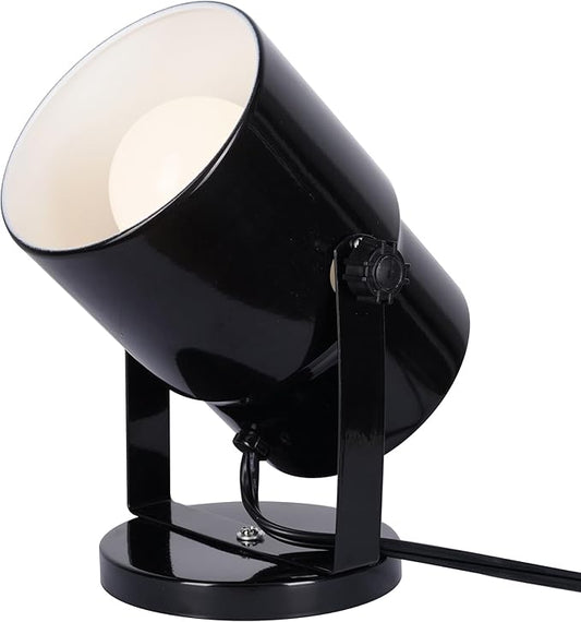 Catalina Lighting Multipurpose Spotlight Accent Lamp, Desk or Wall Mount Lamp for Office, Living Room, Dorm or Bedroom, Smart Home Compatible, Bulb Not Included, 7.5", Metallic Black