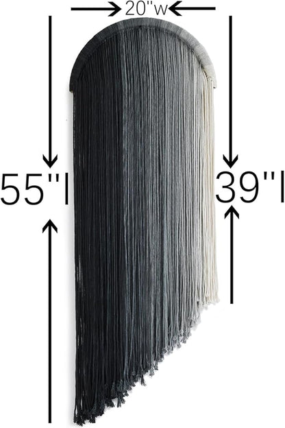 Macrame Wall Hanging Dip Dyed Macrame Decor for Living Room Bedroom Boho Decor 20"