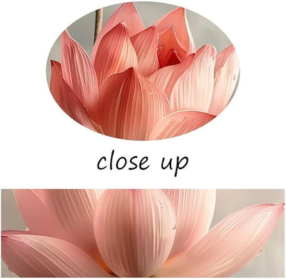 Bathroom Wall Art Pink Lotus Flowers Decor Modern Spring Floral Paintings Canvas Prints Artwork for Living Room Bedroom Home Decoration Framed