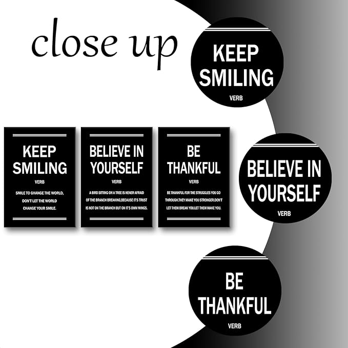 PJQART Modern Motivational Canvas Wall Art Positive Affirmation Quotes 3 Piece Picture Print Inspirational Poster Painting Wall Decor Artwork for Home Teens Room Office Ready to Hang [60''W x 28''H]