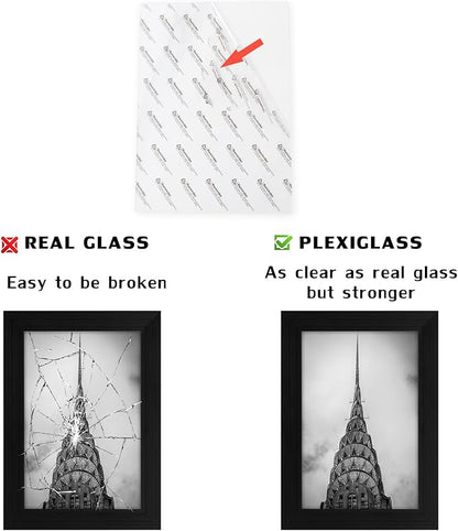 4x6 Picture Frames Black Set of 12 for Wall Gallery Collage Photo Frames or Tabletop Display
