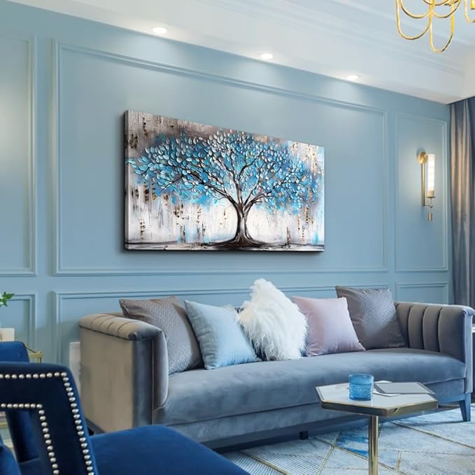 Wapluam Farmhouse Canvas Wall Art - Large Abstract Wall Pictures for Living Room, Bedroom, Office Decor