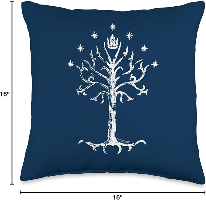 The Lord of The Rings Tree of Gondor Throw Pillow