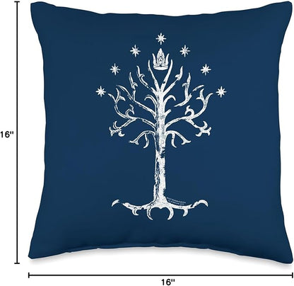 The Lord of The Rings Tree of Gondor Throw Pillow