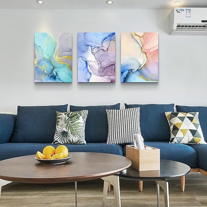 Lapremoly Frame Canvas Wall Art For Bedroom & Living Room Abstract Colorful Wall Paintings & Artworks For Office, Hotel & Home Decor