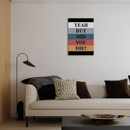 Motivational Wall Decor, Inspirational Office Quotes, Encouraging Canvas Posters, Positive Poster Framed Motivation Christmas Gift for Entrepreneur Men Women Painting Artwork for Home Office