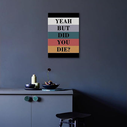 Motivational Wall Decor, Inspirational Office Quotes, Encouraging Canvas Posters, Positive Poster Framed Motivation Christmas Gift for Entrepreneur Men Women Painting Artwork for Home Office